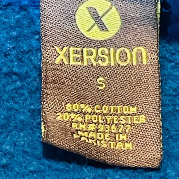 Xersion Blue Patterned Hoodie Sweatshirt S Men’s Small - Picture 5 of 8